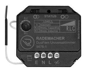 Rademacher DuoFern Universaldimmer für Unterputzinstallation.