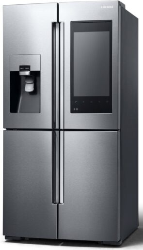 Internet-fähige Kühlschränke wie der von Samsung tauchen immer wieder im Smart-home-Bereich auf.
