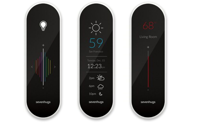 Sevenhugs Smart Remote erkennt über Sensoren und durch Triangulation, auf welches Gerät Sie zeigen.