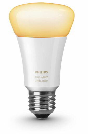 Philips Hue white ambiance erstrahlen stufenlos in kühlem Tageslicht (6.500 Kelvin) bis zu gemütlichem warm-weißen Licht (2.200 Kelvin).