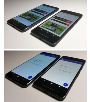 Das Google Pixel 2 XL (links) hat einen deutlichen Blaustich. (Bildquelle: Smart Home AREA)