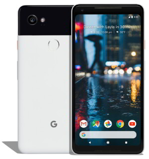 Das 6-Zoll-Display nimmt einen deutlich größeren Bereich beim Google Pixel 2 XL ein, als das 5-Zoll-Display beim Google Pixel 2.