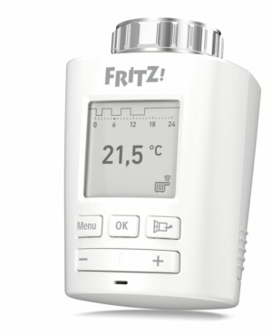 AVM Fritz!DECT 301: Das e-Ink-Display schont die Akkus des Heizkörperthermostats.