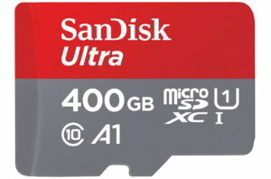 SanDisk Ultra microSDXC 400GB: Mehr Speicherplatz bietet derzeit keine andere microSD-Karte.