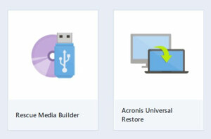 Acronis True Image 2019 Resuce Media Builder und Universal Restore