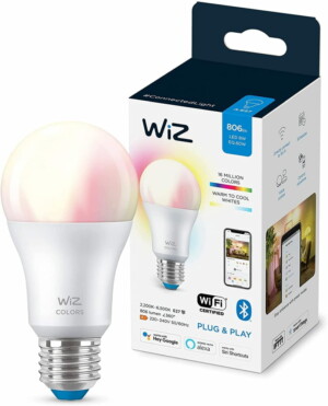 Last Minute Weihnachtsgeschenke: Smarte WiZ Full Color RGB LED Lampe sehr günstig