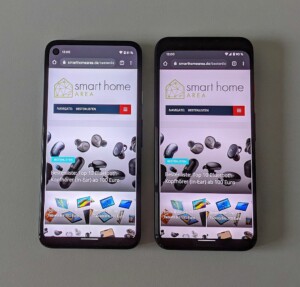 Google Pixel 4a (links) und Pixel 4 (rechts) im Vergleich